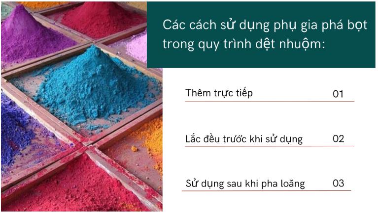 Các cách thêm phụ gia phá bọt trong quy trình dệt nhuộm của Eco One Việt Nam